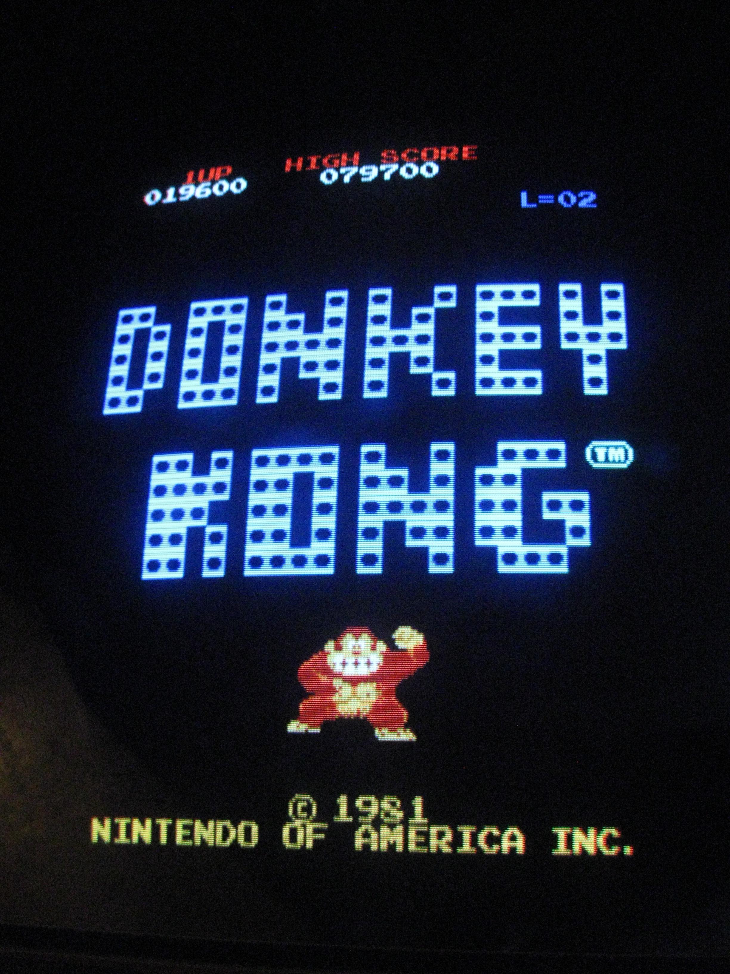 Donkey Kong video game by Nintendo 1981 - Click Image to Close