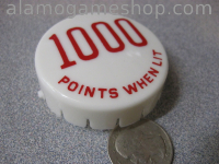 Pop Bumper Cap, Gottlieb, 100 points w/l-R (image for) Pop Bumper Cap, Gottlieb, 100 points w/l-R