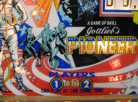Pioneer pinball by Gottlieb 1975