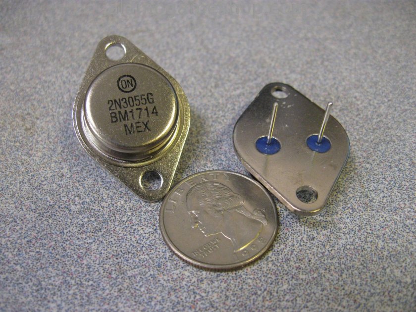 2N3055 Transistor, NPN 60v CE, 15a - Click Image to Close
