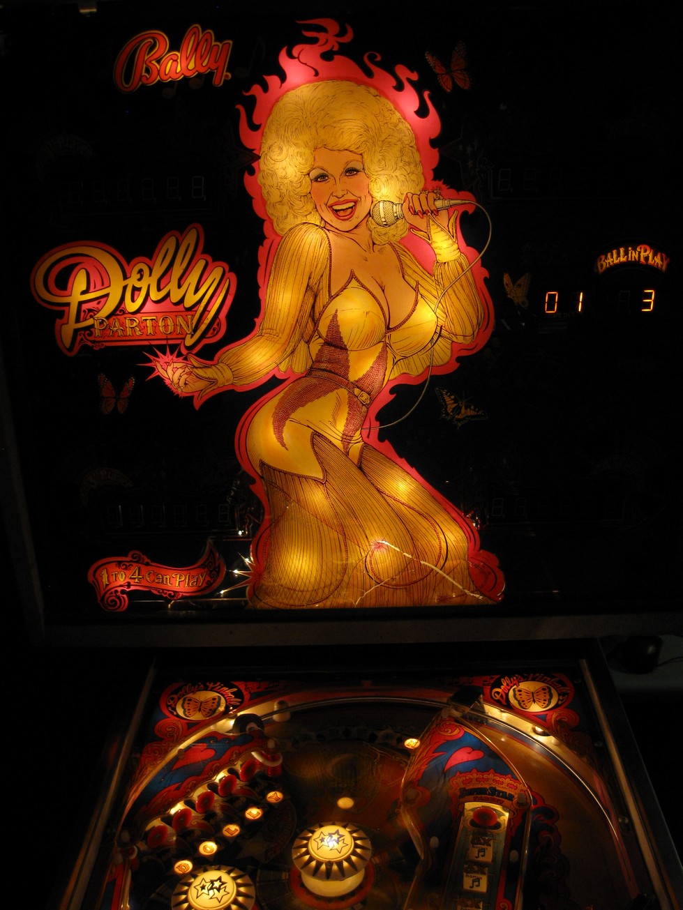 Dolly Parton Pinball - Bally - Click Image to Close